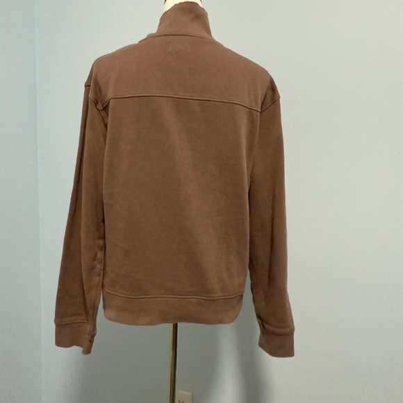 Pact Women’s  Half  Zip Organic Cotton Long Sleeve Sweatshirt Size L - Picture 3 of 7